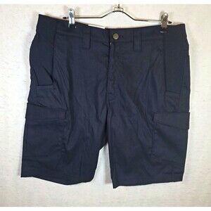 Vertx Pro Men's Solid Navy Cargo Shorts Flat Front 36 Regular MP413638